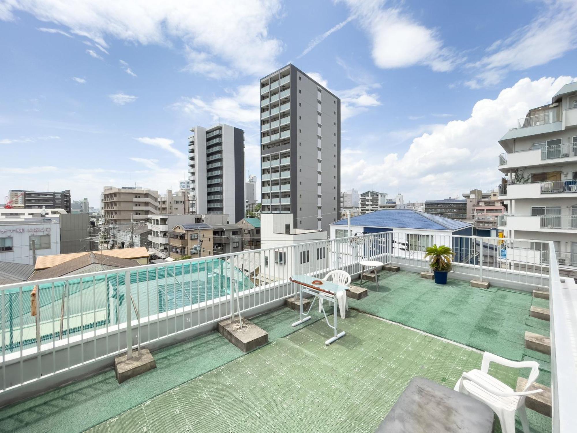 ユニオン新大阪 十三駅西中島南方駅 自転車&Wifi貸出無料 Appartement Buitenkant foto